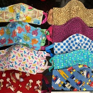 Handmade double cotton masks. $8 each